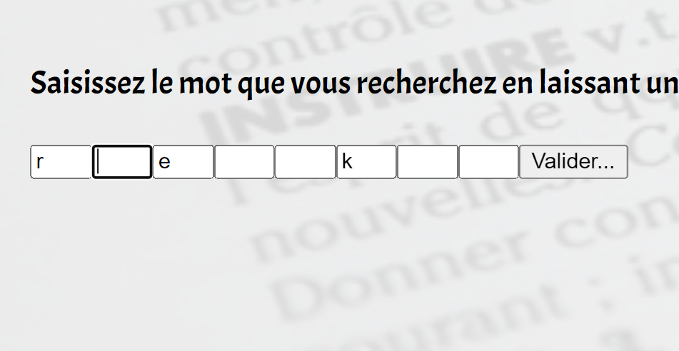 Recherche-mots-croises